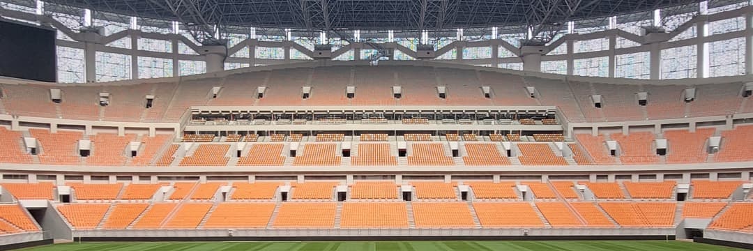 Jakarta International Stadium banner