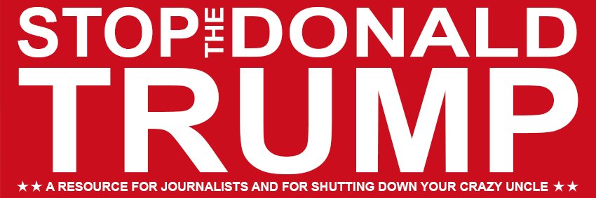 Stop The Donald banner