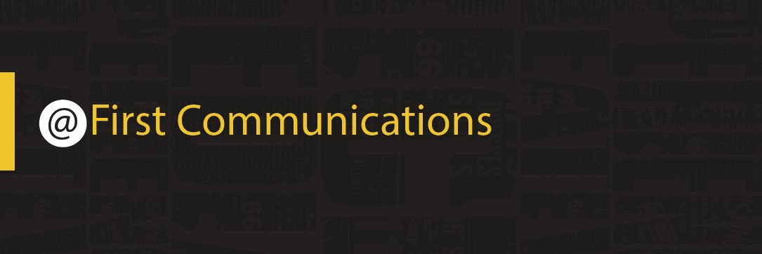 At First Communications banner