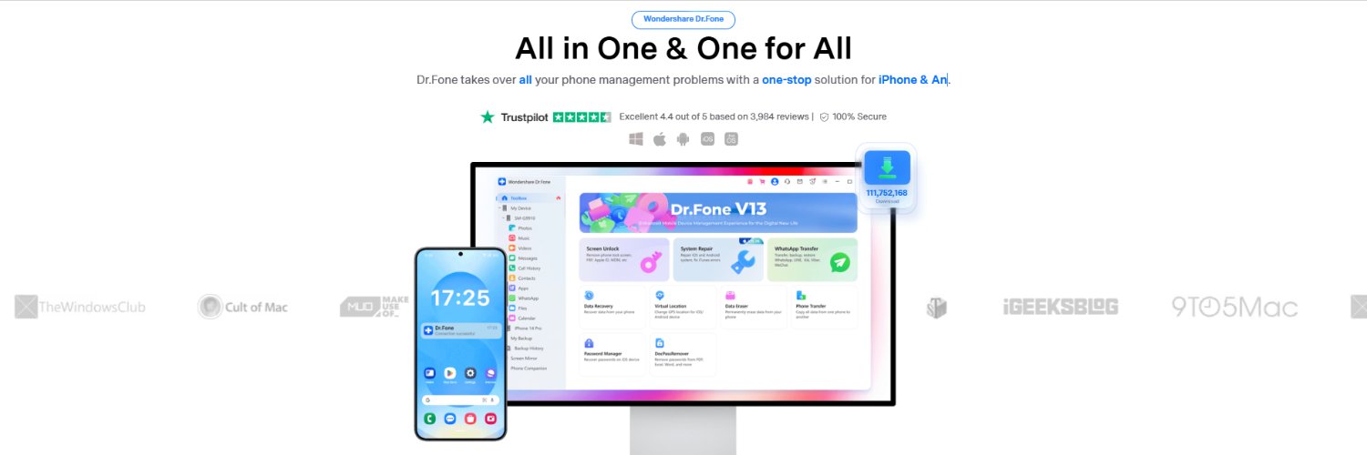 Wondershare Dr.Fone banner