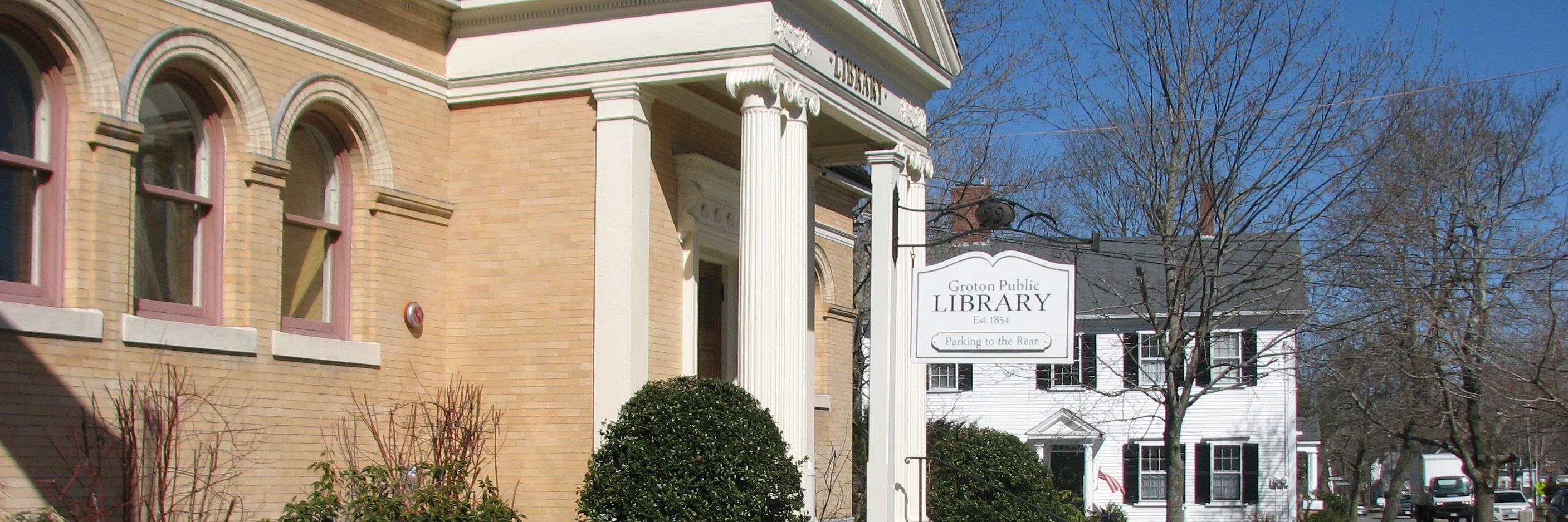 Groton Library, MA banner