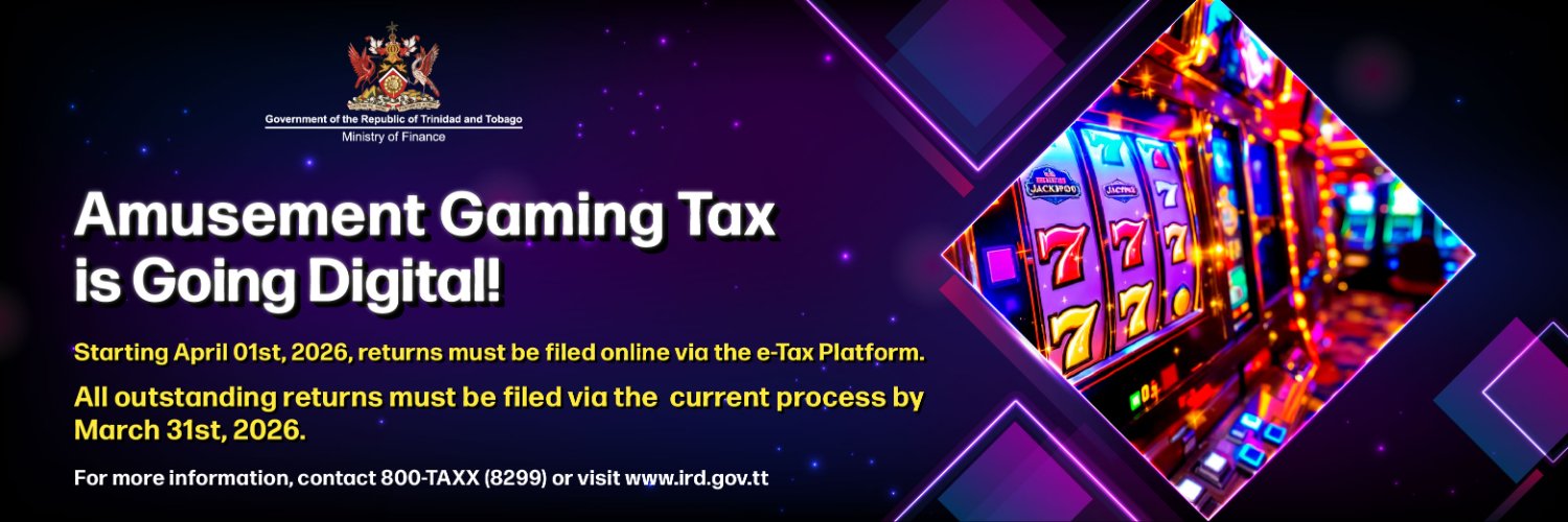 Ministry of Finance, Trinidad and Tobago banner