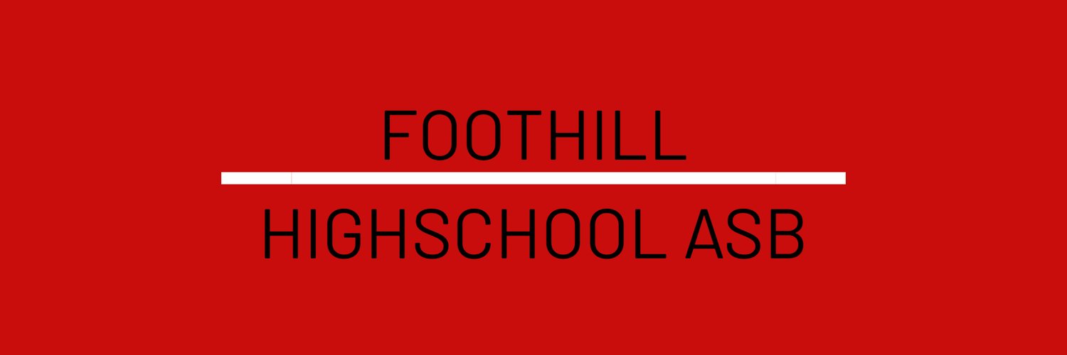 Foothill ASB banner