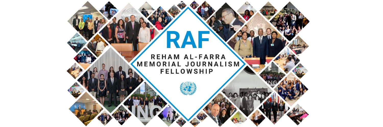 UN RAF Journalists #ReportWithRAF banner
