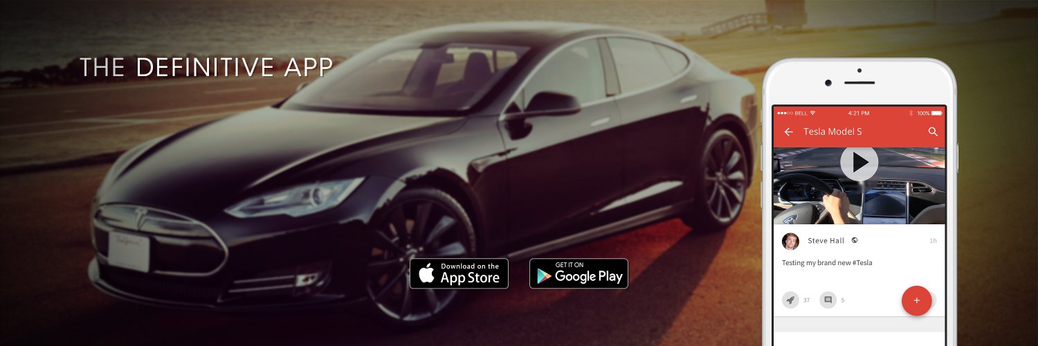 TeslaApp banner