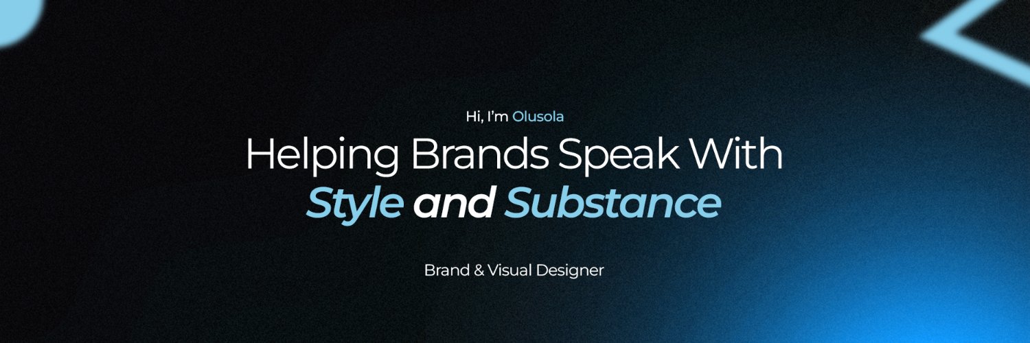 Olusola | Brand & Visual Designer banner