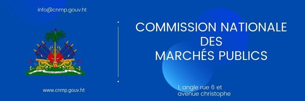 Commission Nationale des Marchés Publics Profile Banner