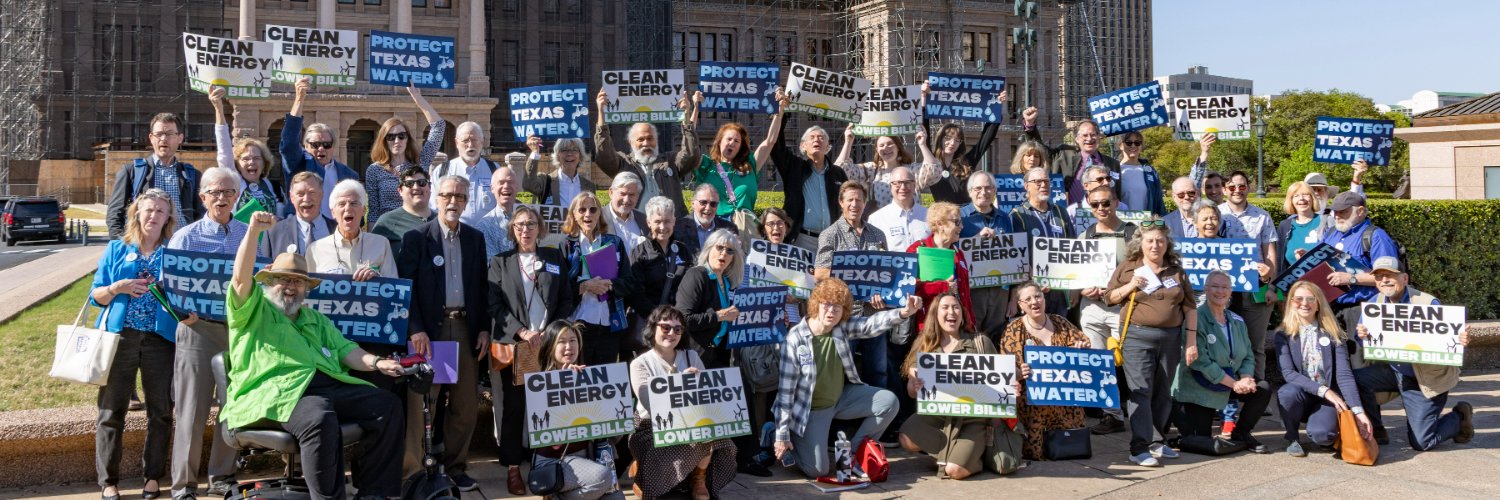 Texas Sierra Club's banner