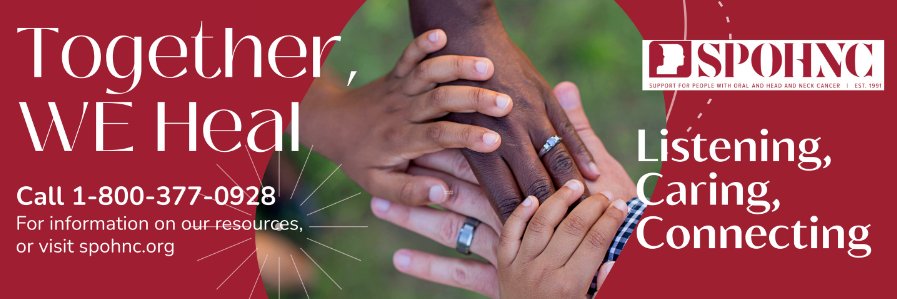 Support For People With Oral, Head And Neck Cancer banner