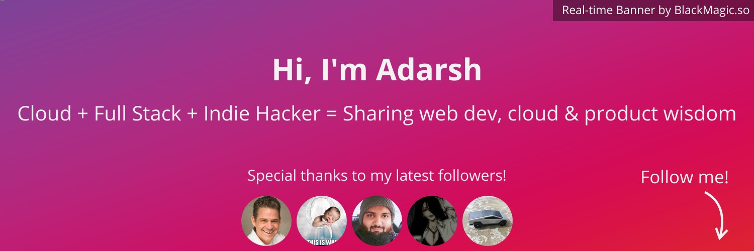 Adarsh 🚀 Profile Banner
