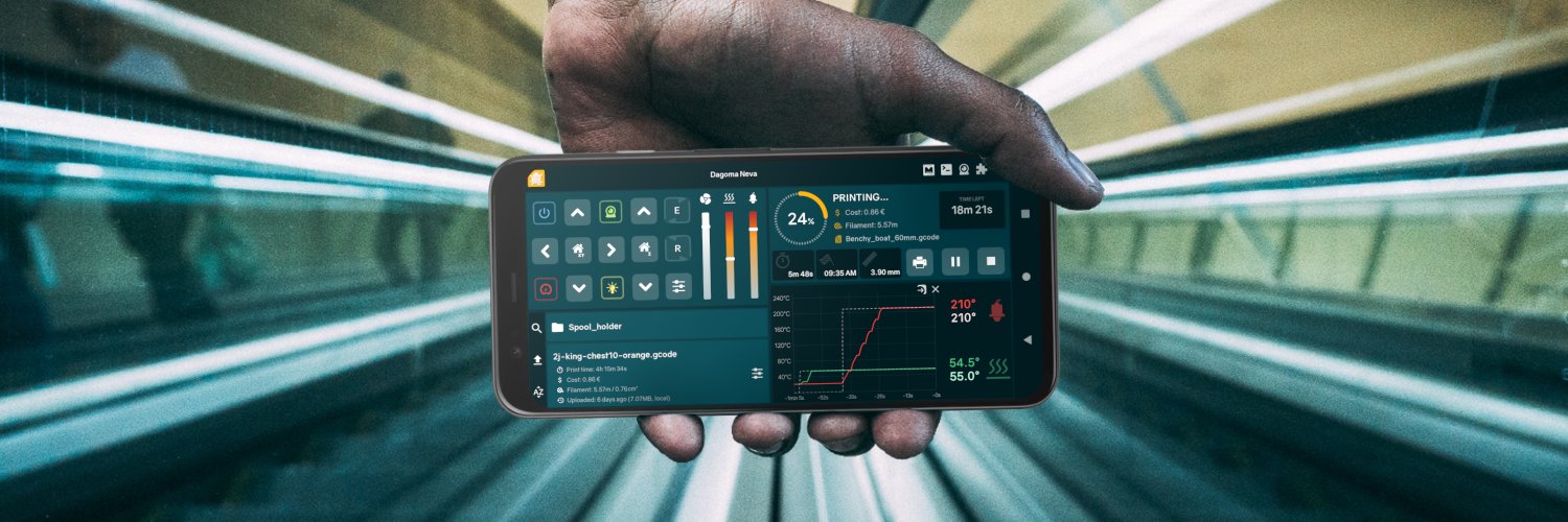 Printoid for OctoPrint (3D printer management app) banner