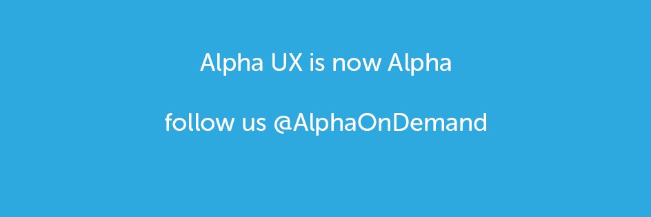 Alpha has moved banner