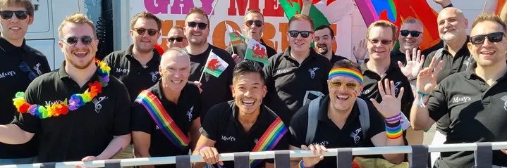 South Wales Gay Men’s Chorus banner