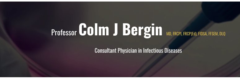 Professor Colm Bergin banner