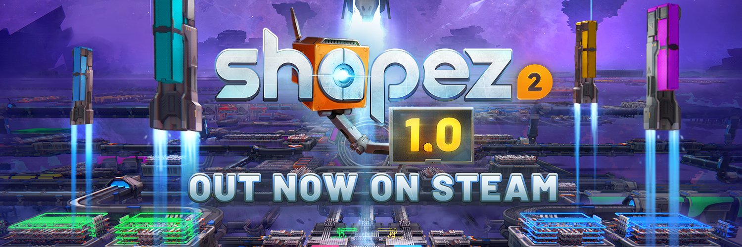 tobspr Games | shapez 2 - 1.0 is OUT NOW! banner