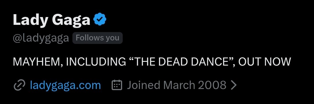 Mayhem | Lady Gaga banner