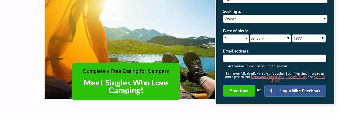 CampingDating's profile banner image