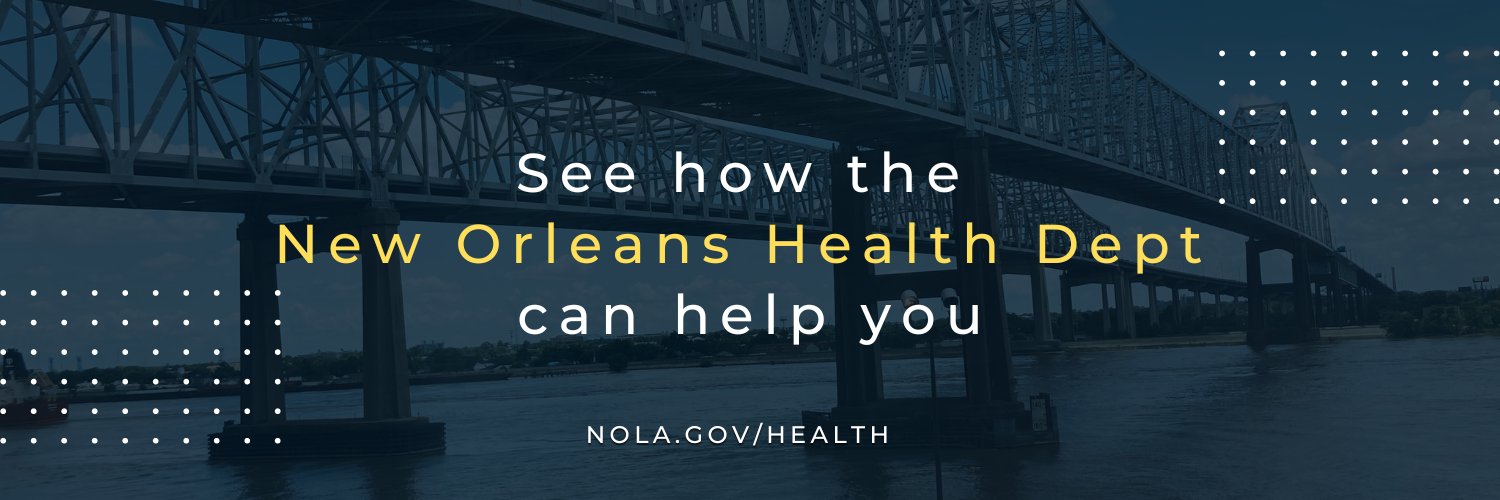 New Orleans Health Department banner