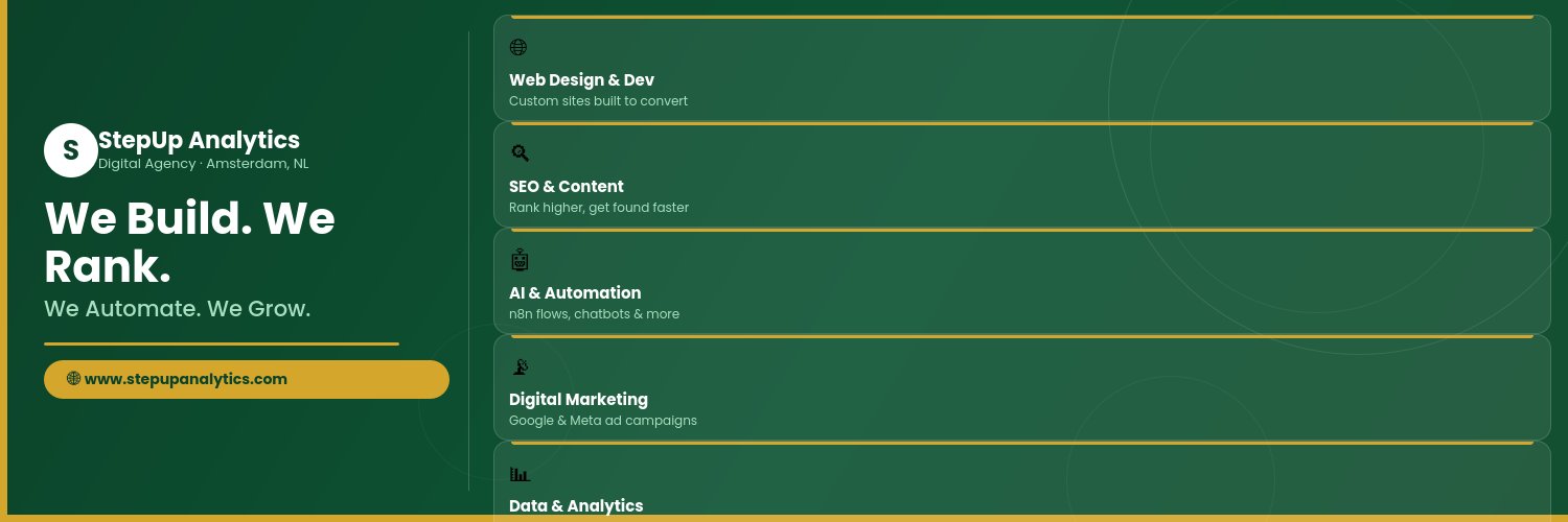 StepUpAnalytics's profile banner image
