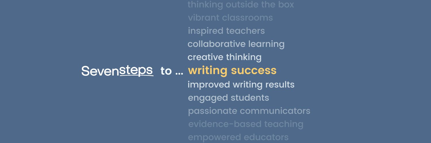 Seven Steps Writing banner