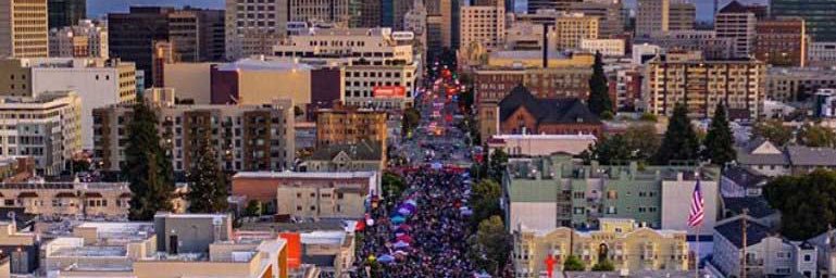 Oakland First Fridays banner