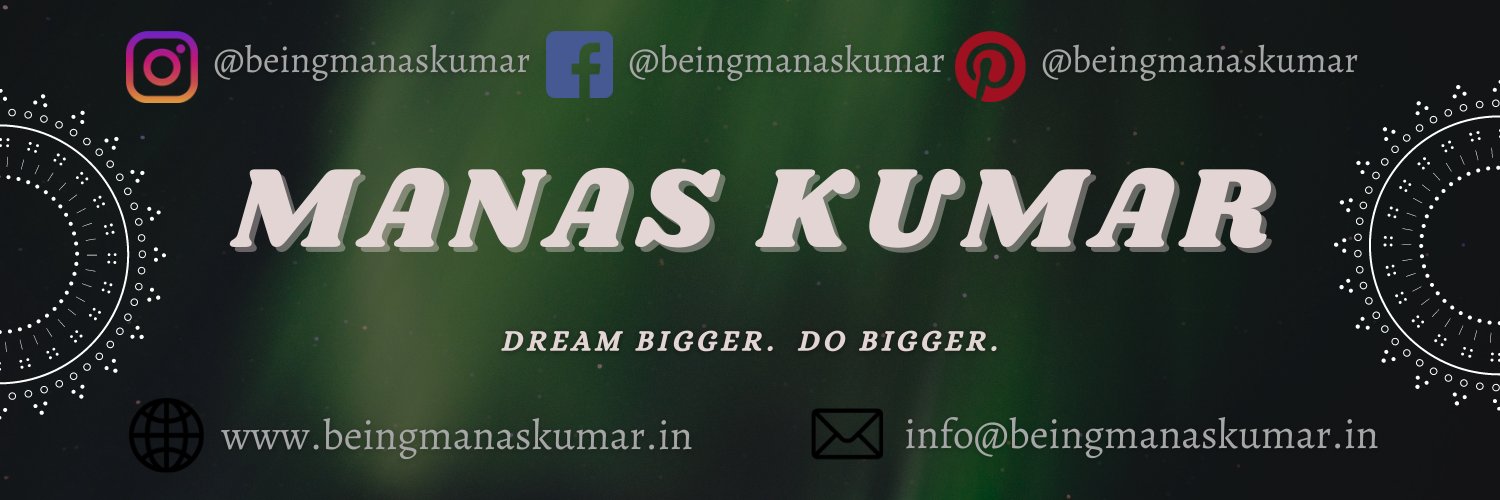 beingkumarmanas's profile banner image