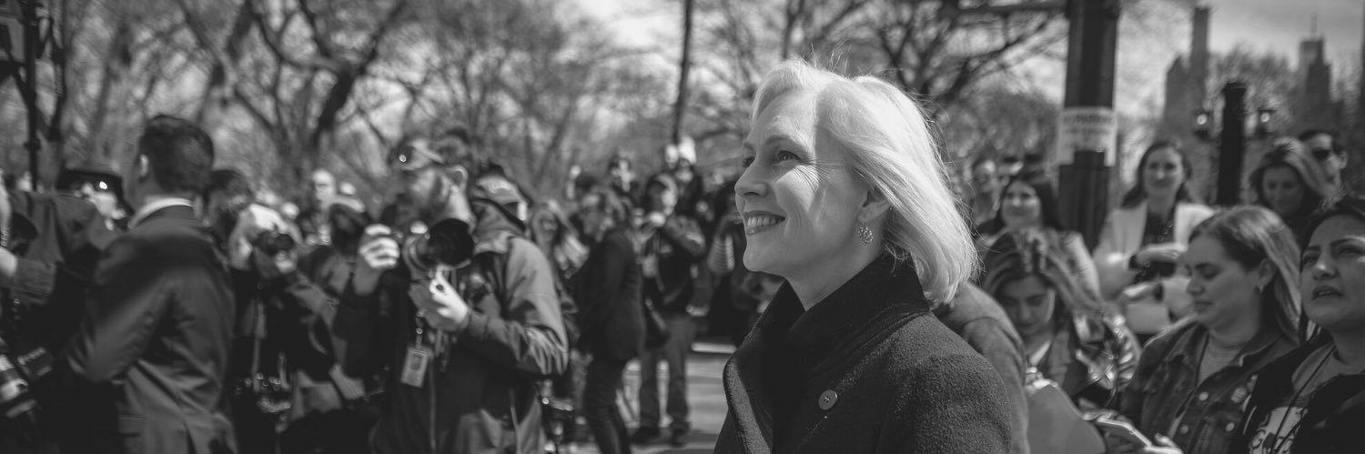Kirsten Gillibrand's banner