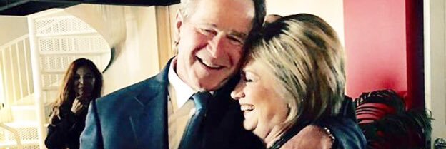 Resigned To Hillary banner