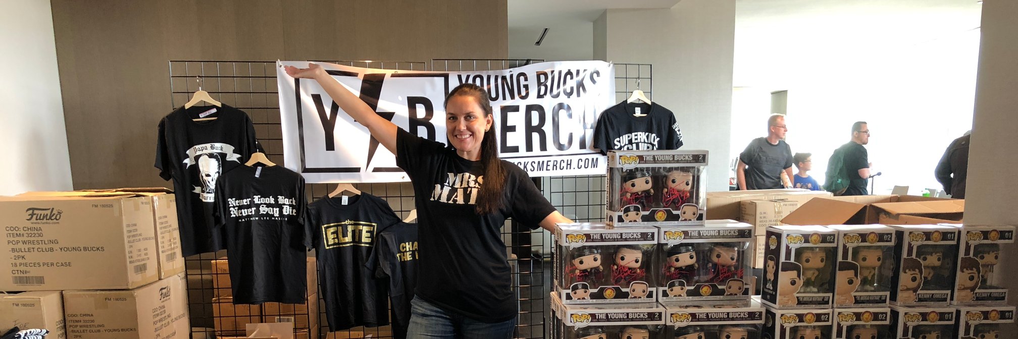 Young Bucks Merch banner