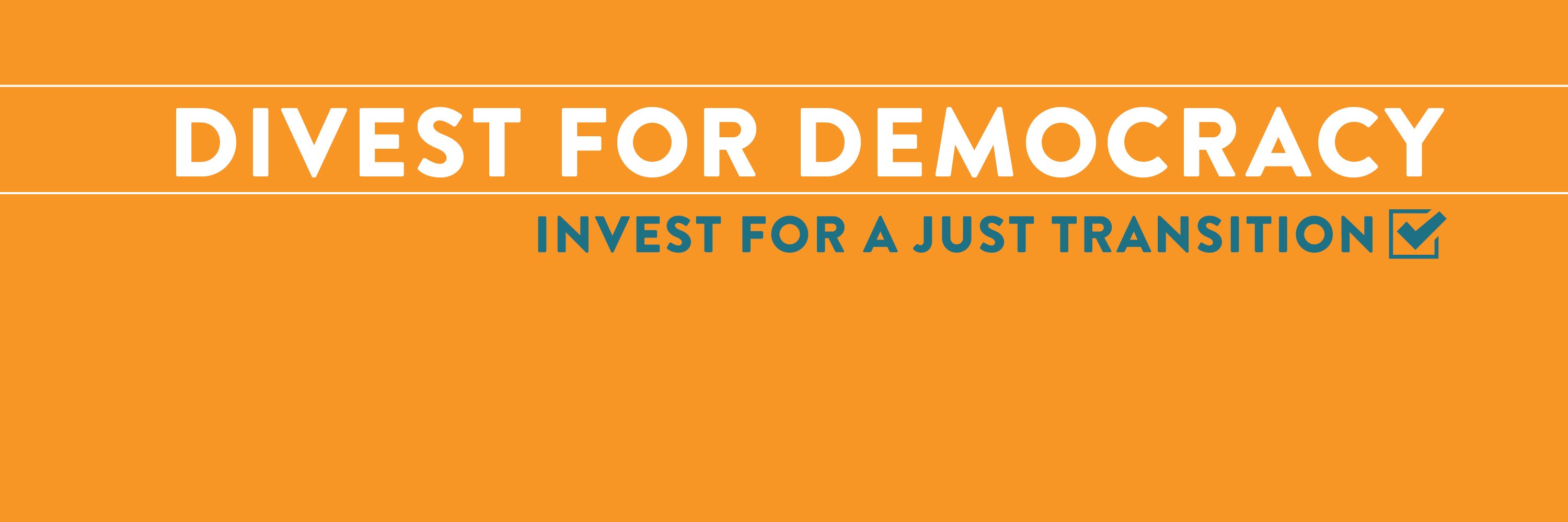 Divest 4 Democracy banner