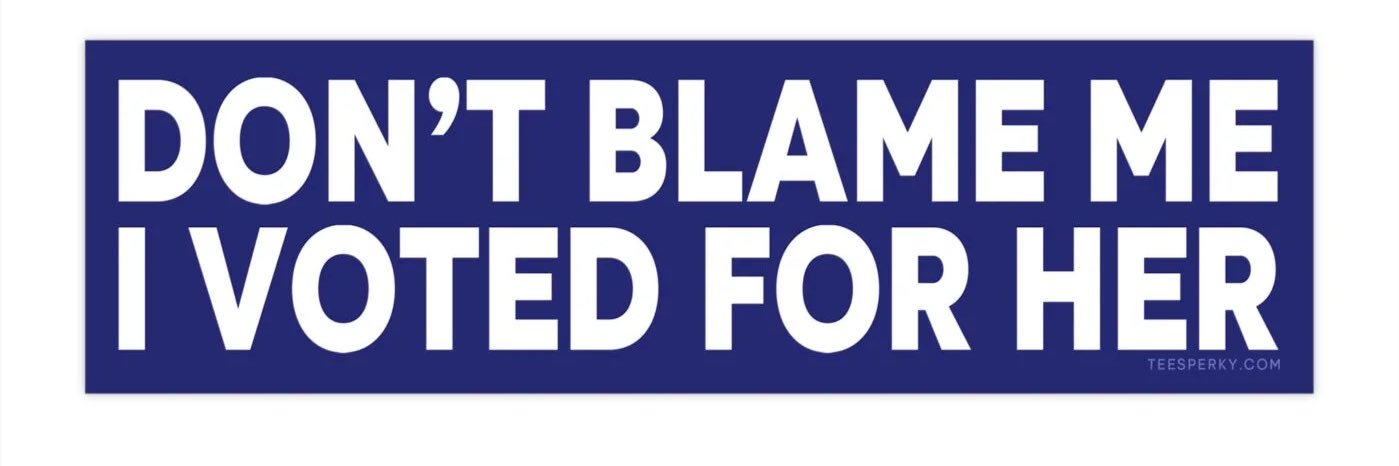 Old woman resisting banner