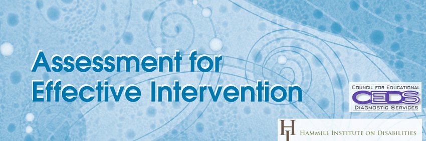 Assessment for Effective Intervention banner