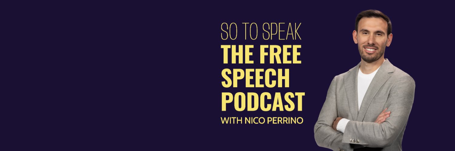 So to Speak: The Free Speech Podcast's banner
