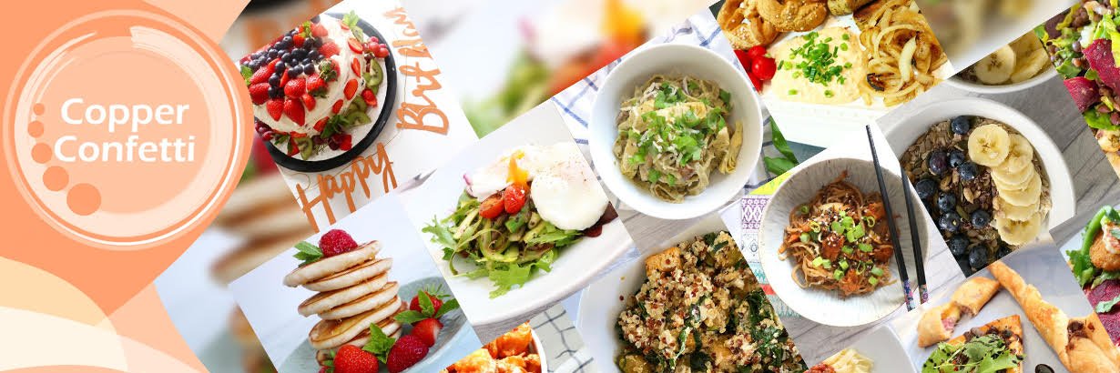 Sarah | Copper Confetti banner