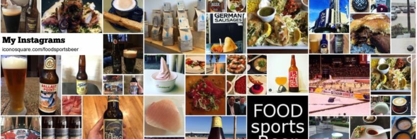 FoodSportsBeer banner