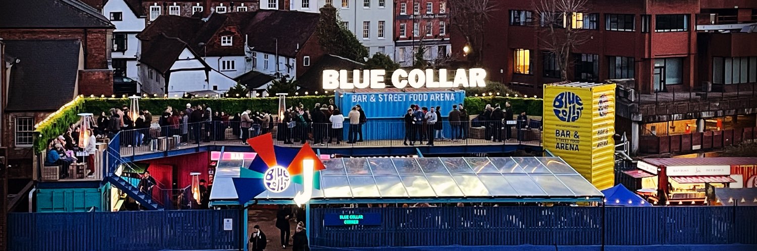 BLUE COLLAR 🌮🍔🍹 banner