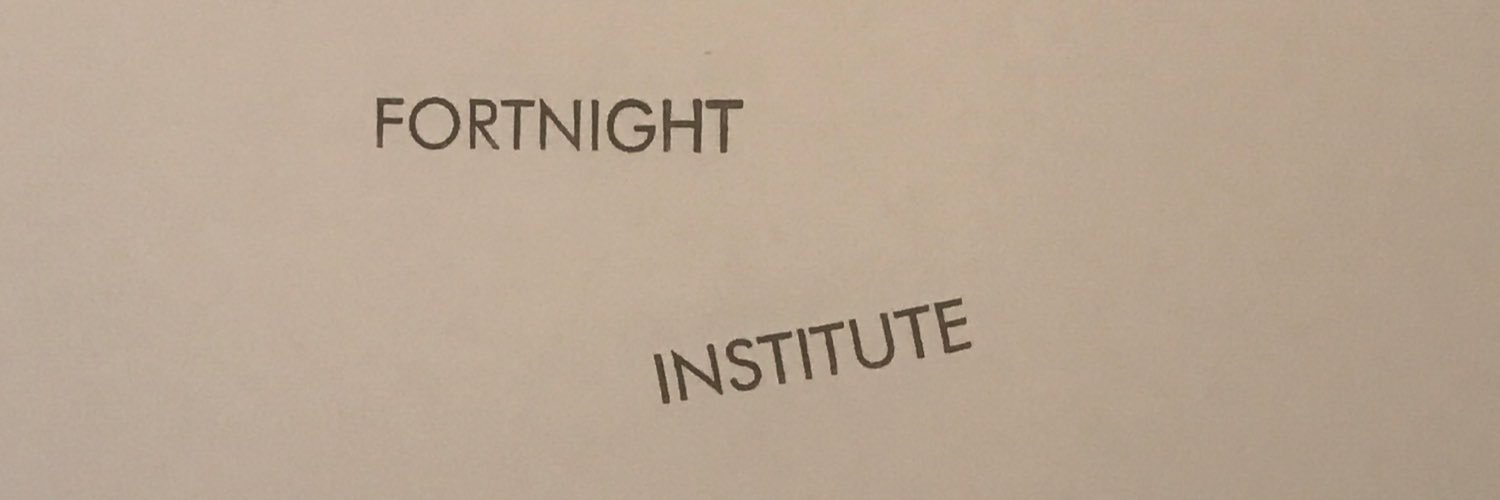 Fortnight Institute banner