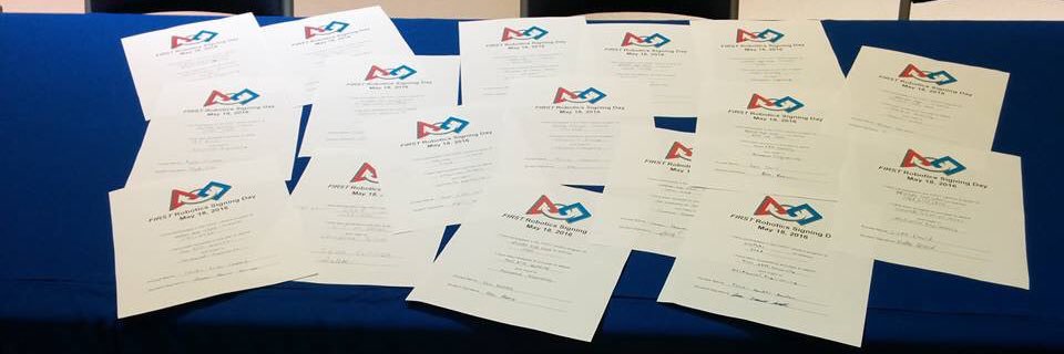 FIRST Signing Day banner