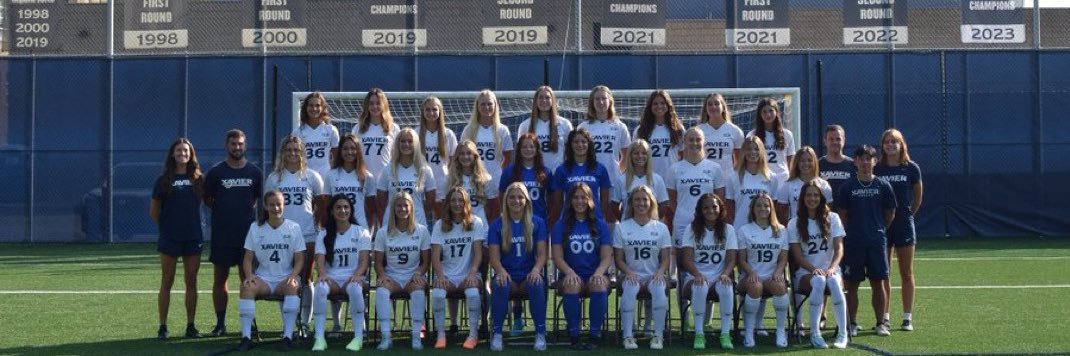 Xavier Women's Soccer's banner