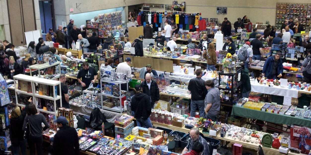 Burlington Toy Show banner