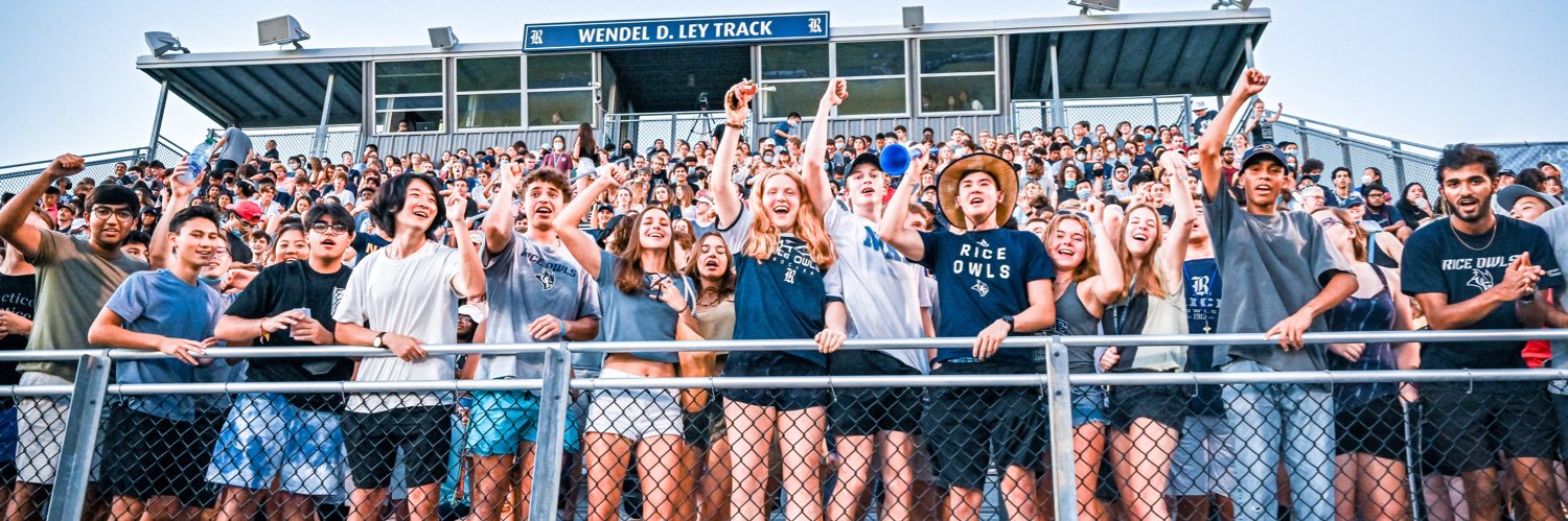 Rice Soccer's banner