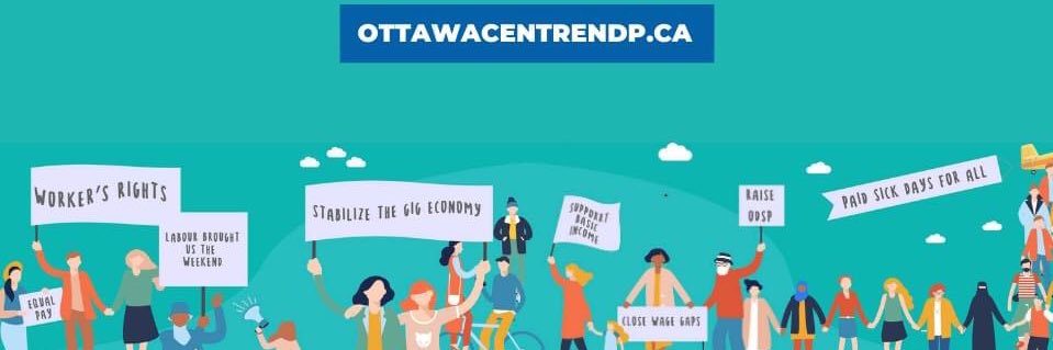 Ottawa Centre NDP's banner