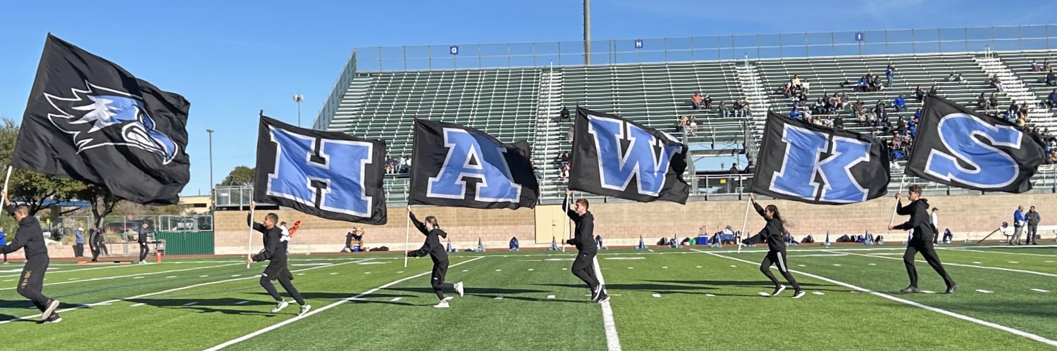 Harlan High School's banner