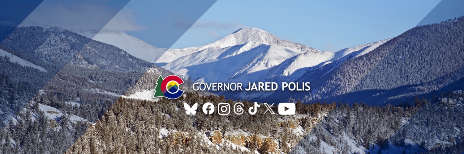 Governor Jared Polis's banner