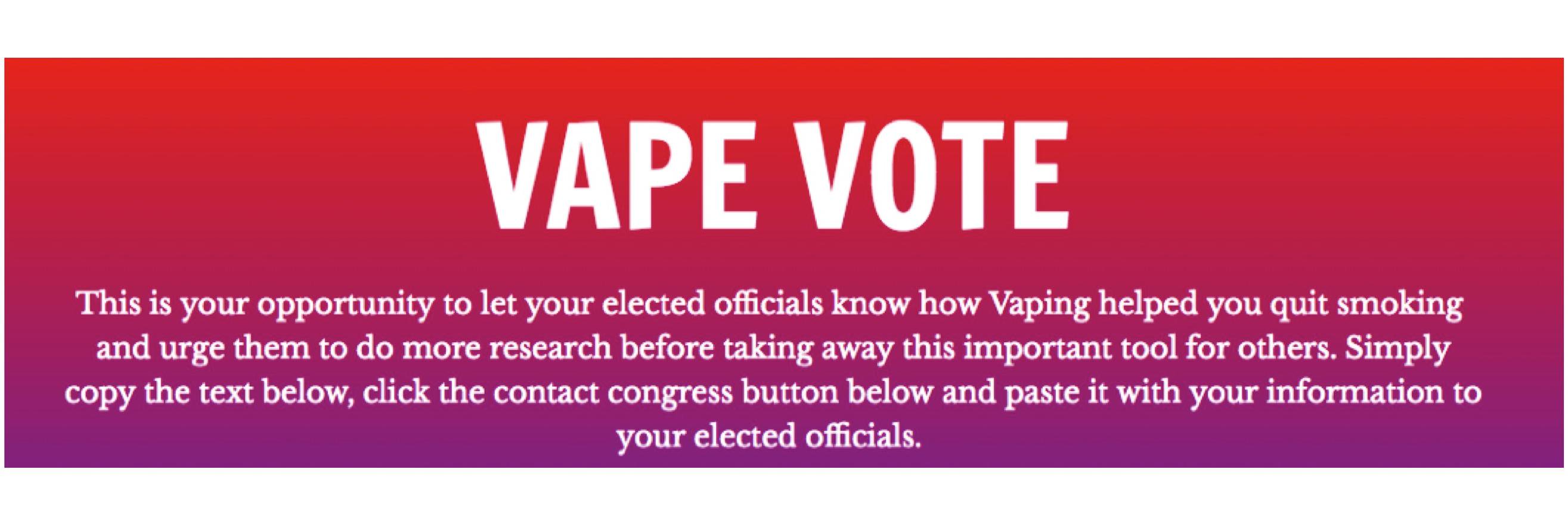 vapevote's profile banner image