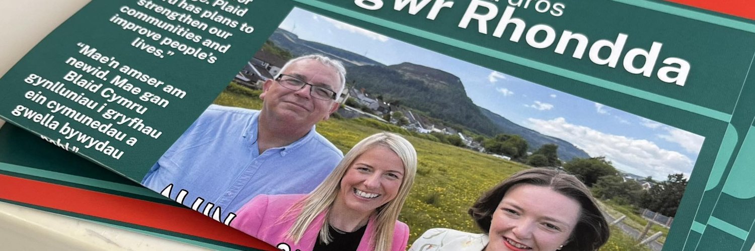 Afan Ogwr Rhondda Plaid Cymru banner