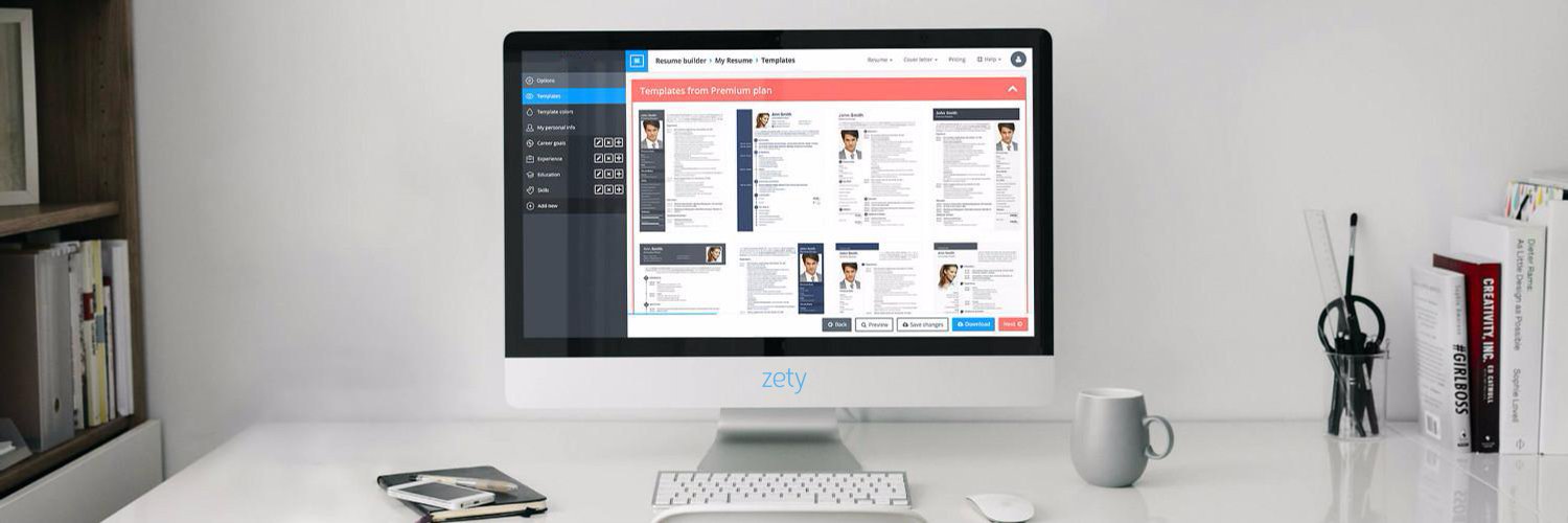 Zety: Online Resume Builder & Career Website banner