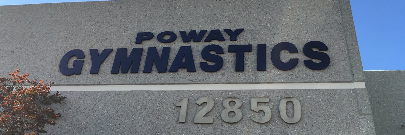 Poway Gymnastics banner