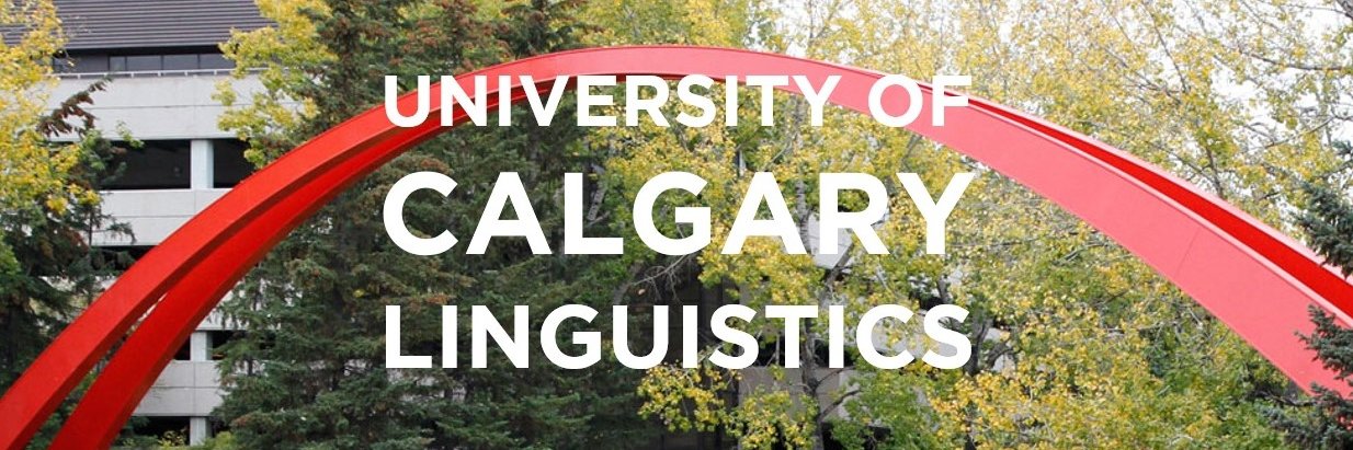 UCalgary Linguistics banner