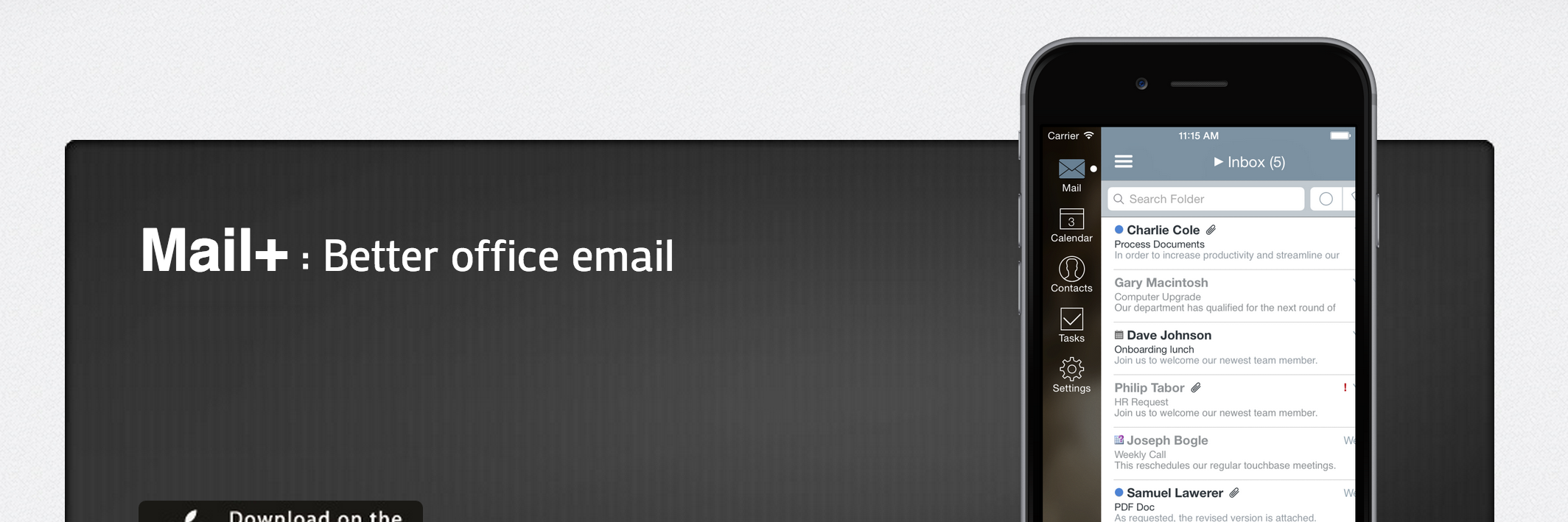 Mail+ banner